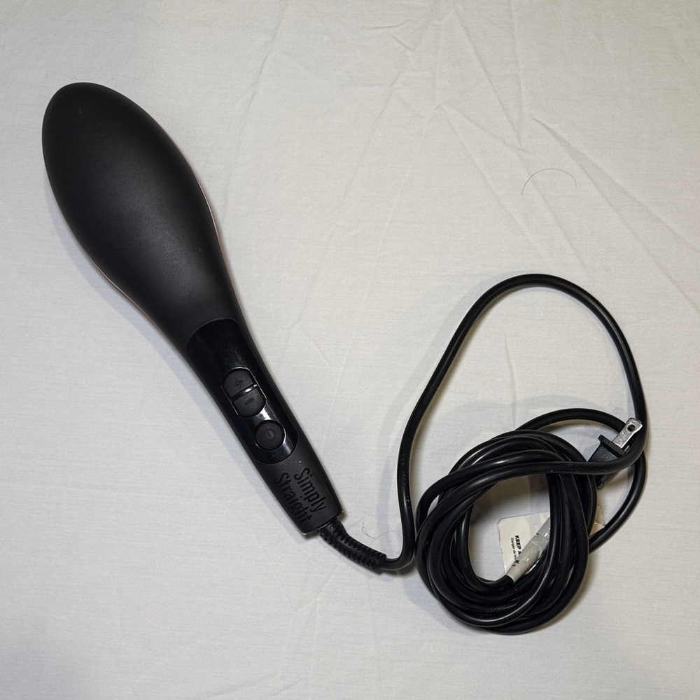 Intertek Simply Straight Ceramic Hair Straightening Brush EUC